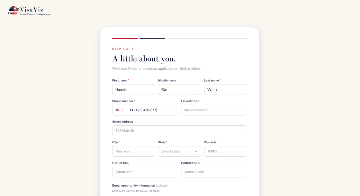 Build your profile product preview